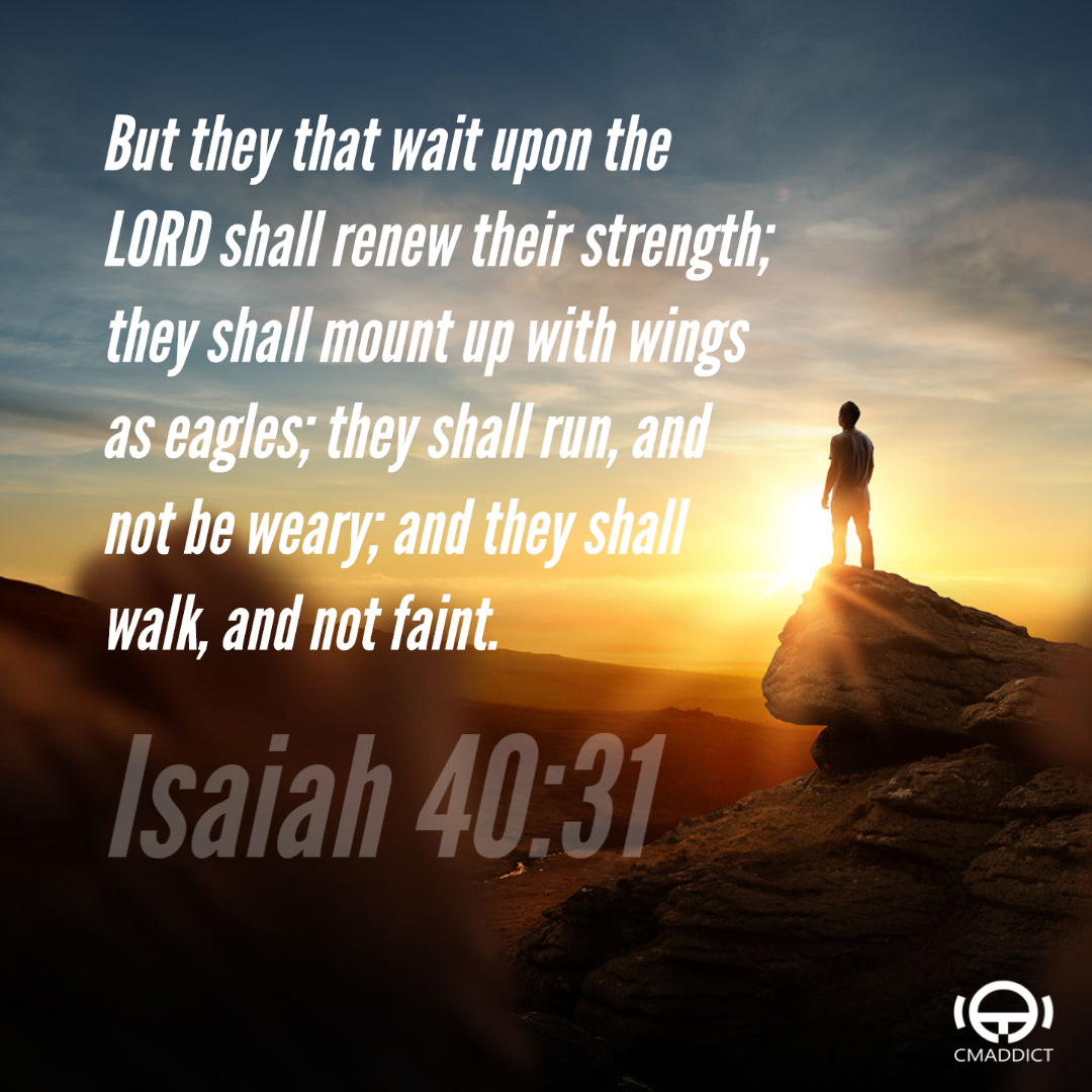 But they that wait upon the LORD shall renew their strength; they shall ...