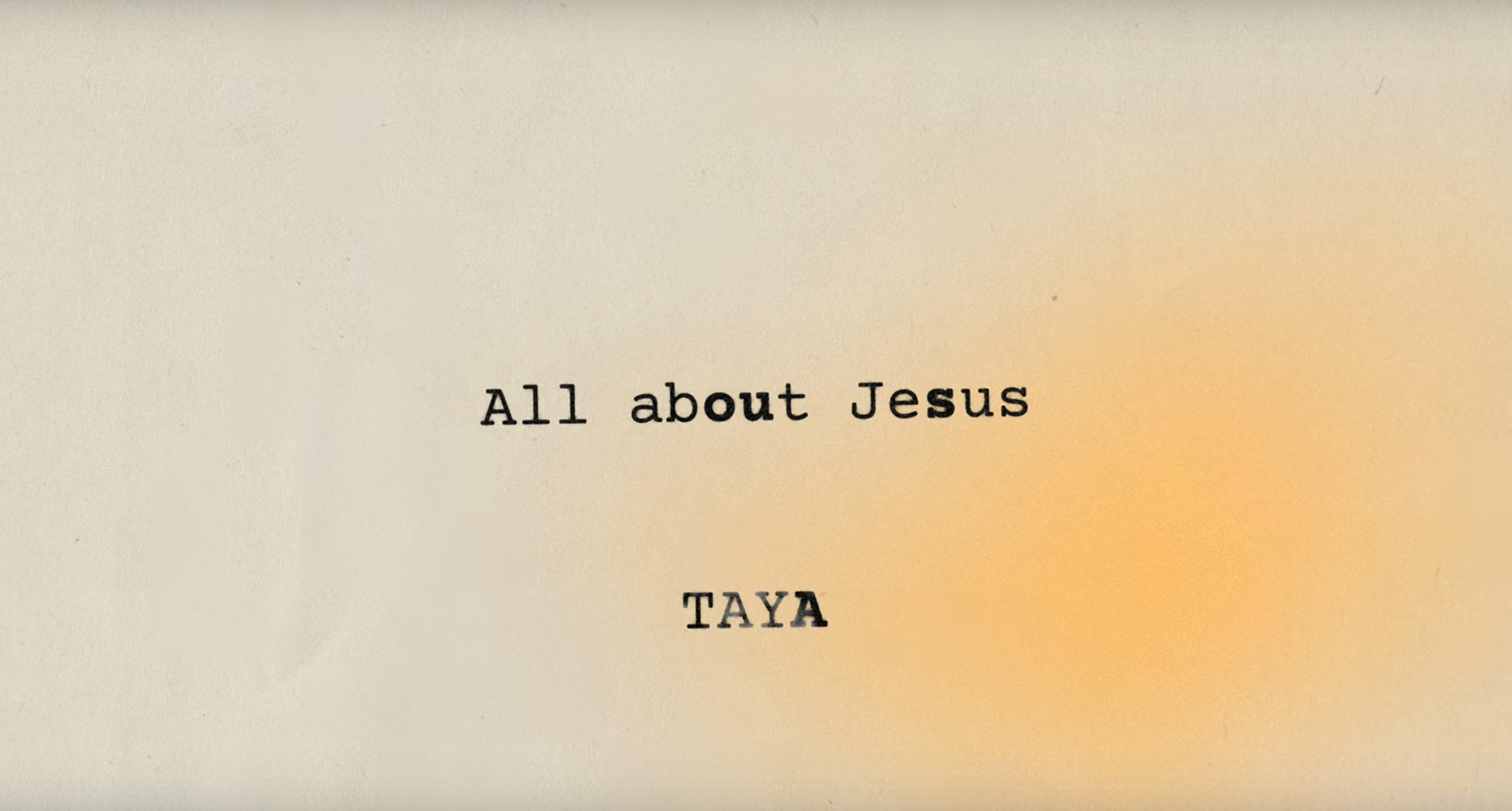 TAYA – All About Jesus (Radio Version) (Official Lyric Video) → CMADDICT.com