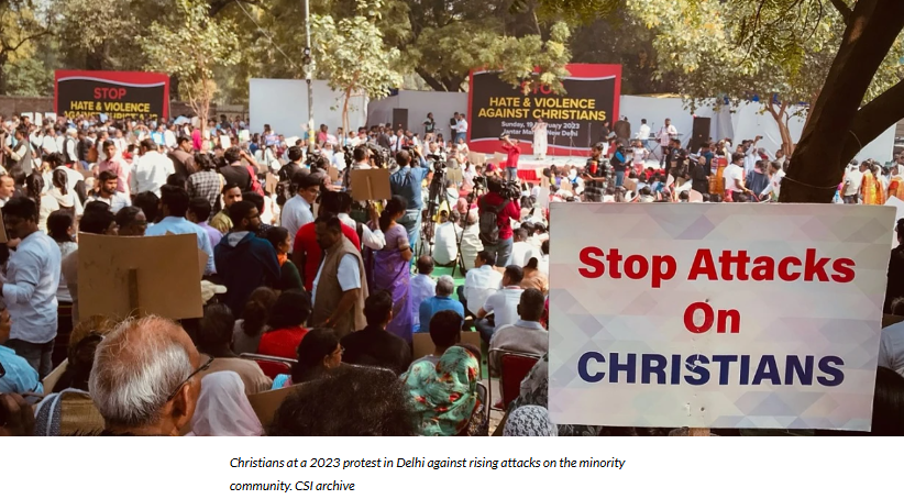 Attacks on Christians in India surge by over 550% in a decade