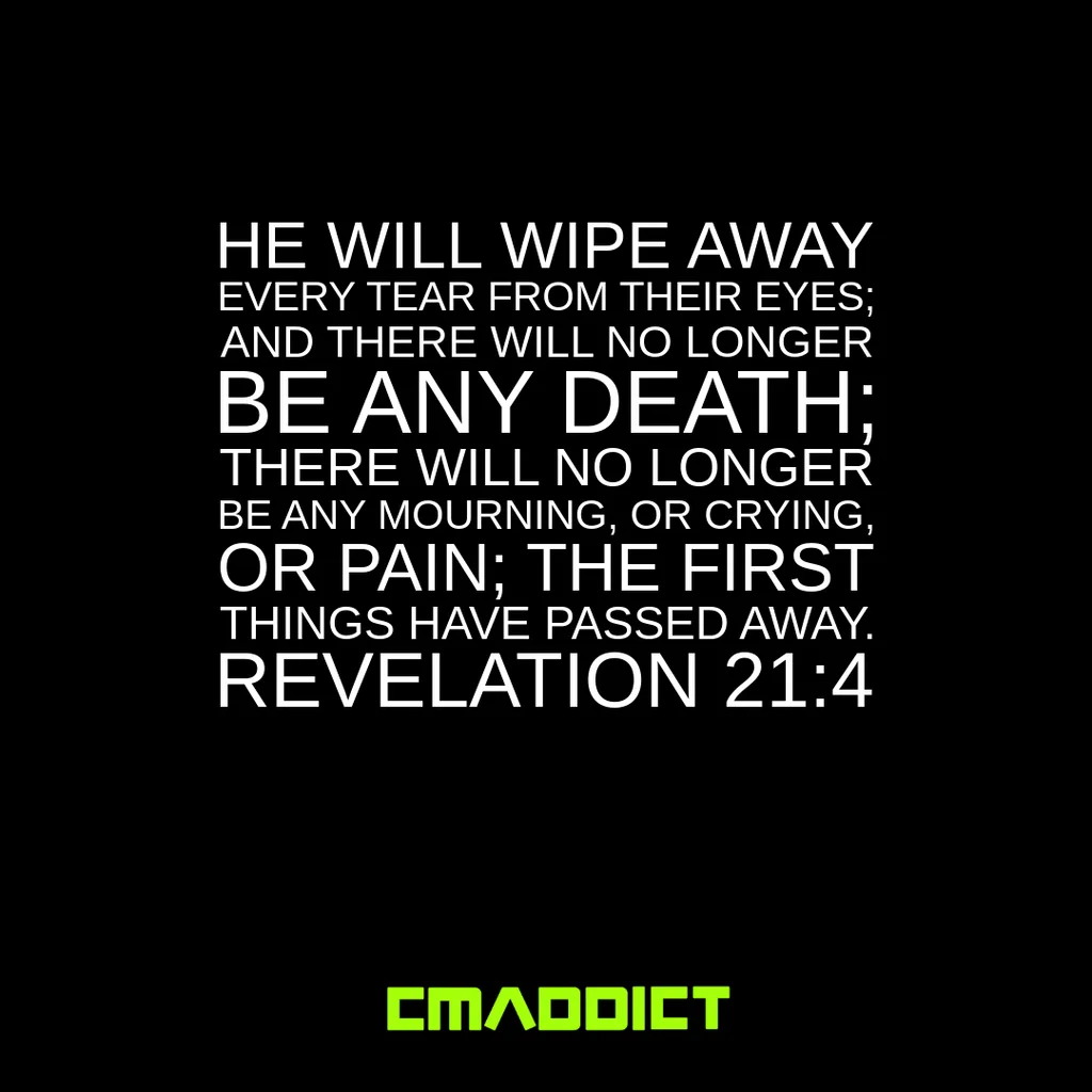 He will wipe away every tear
